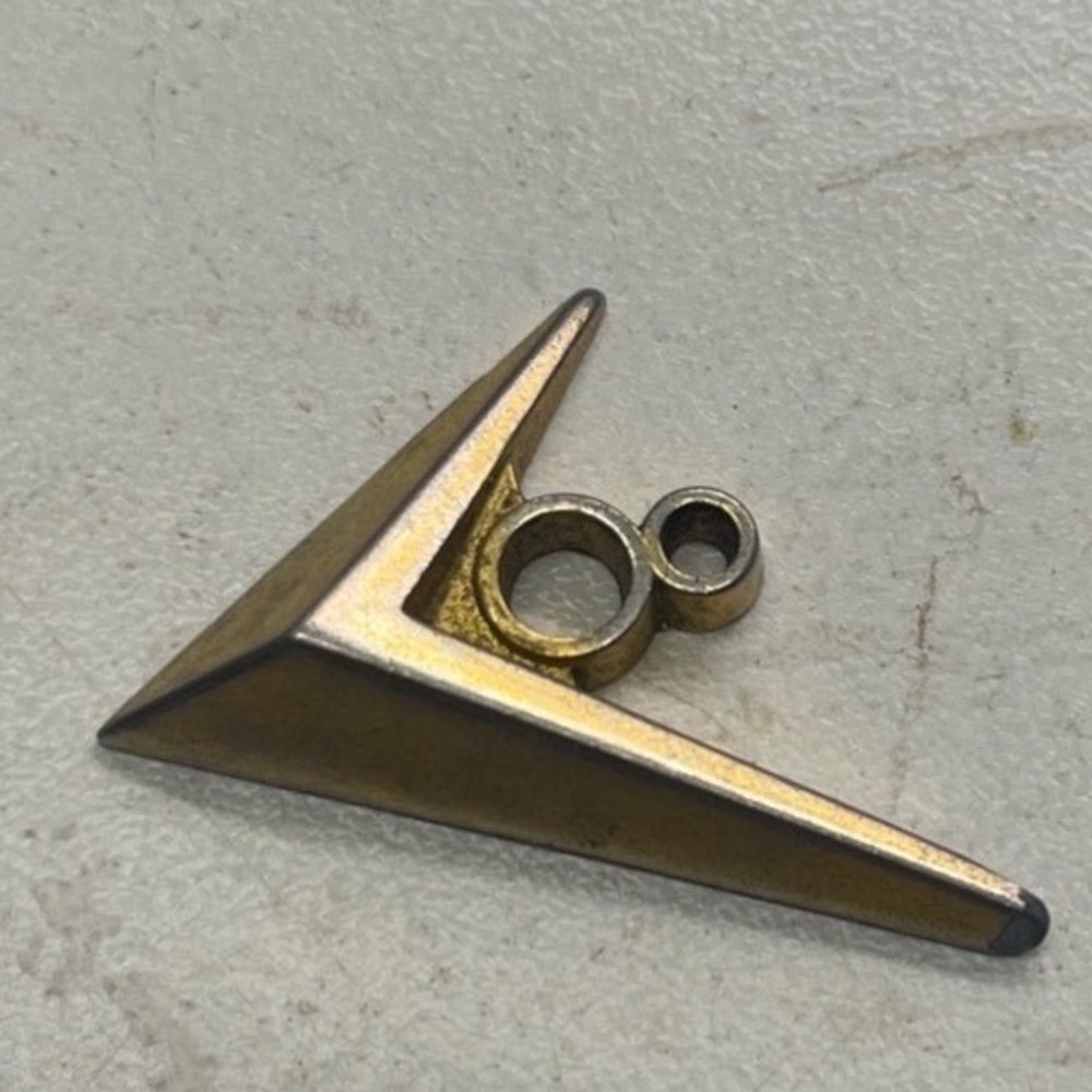 Original 1950's 1960's Studebaker Gold V8 Emblem 419559